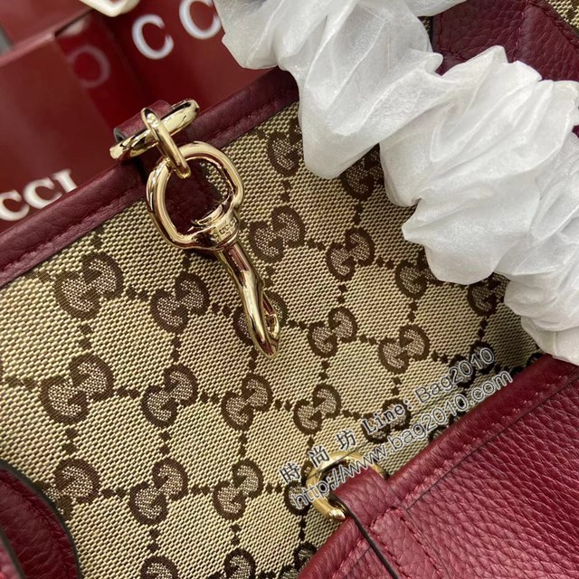Gucci專櫃古馳最新款Totissima系列托特包雙面手提購物包 jh2959型號：839112